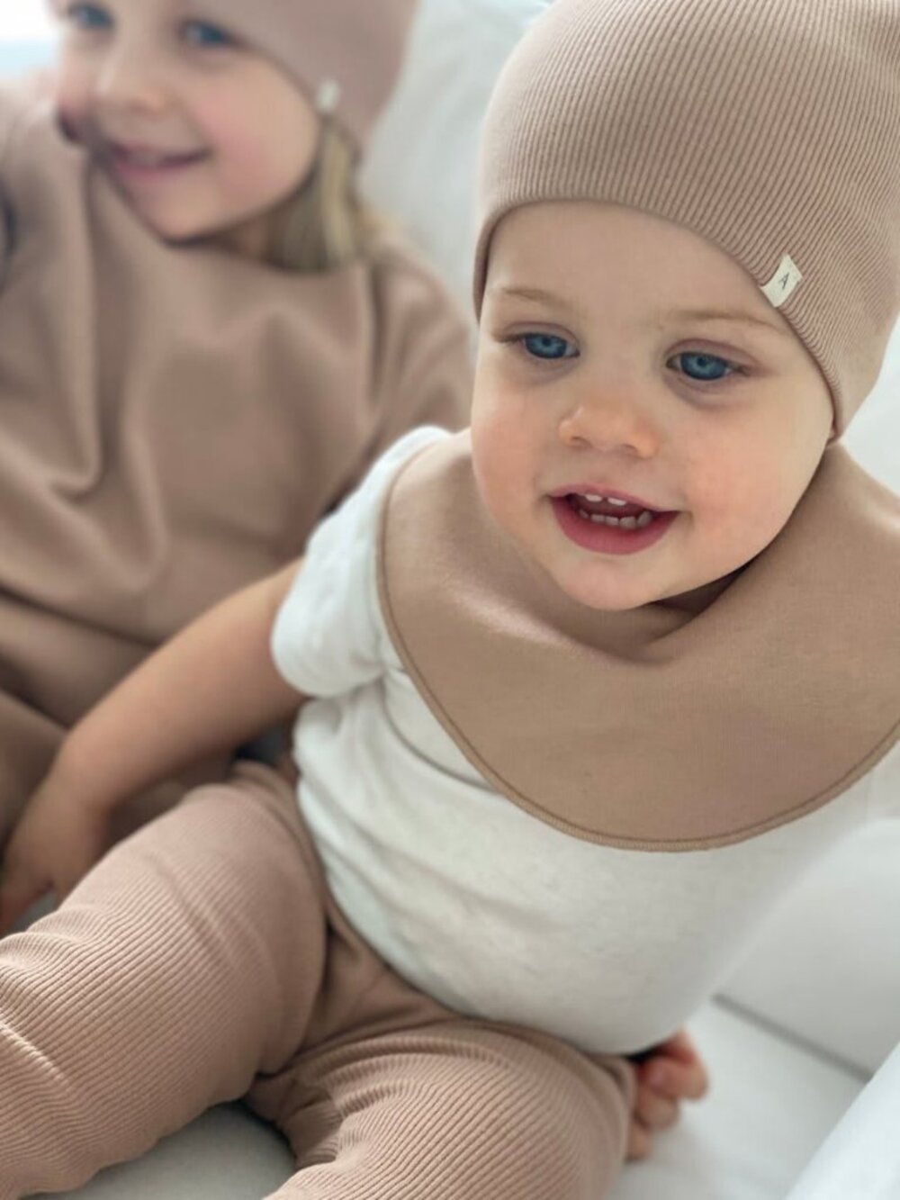 Baby Bib - Nude